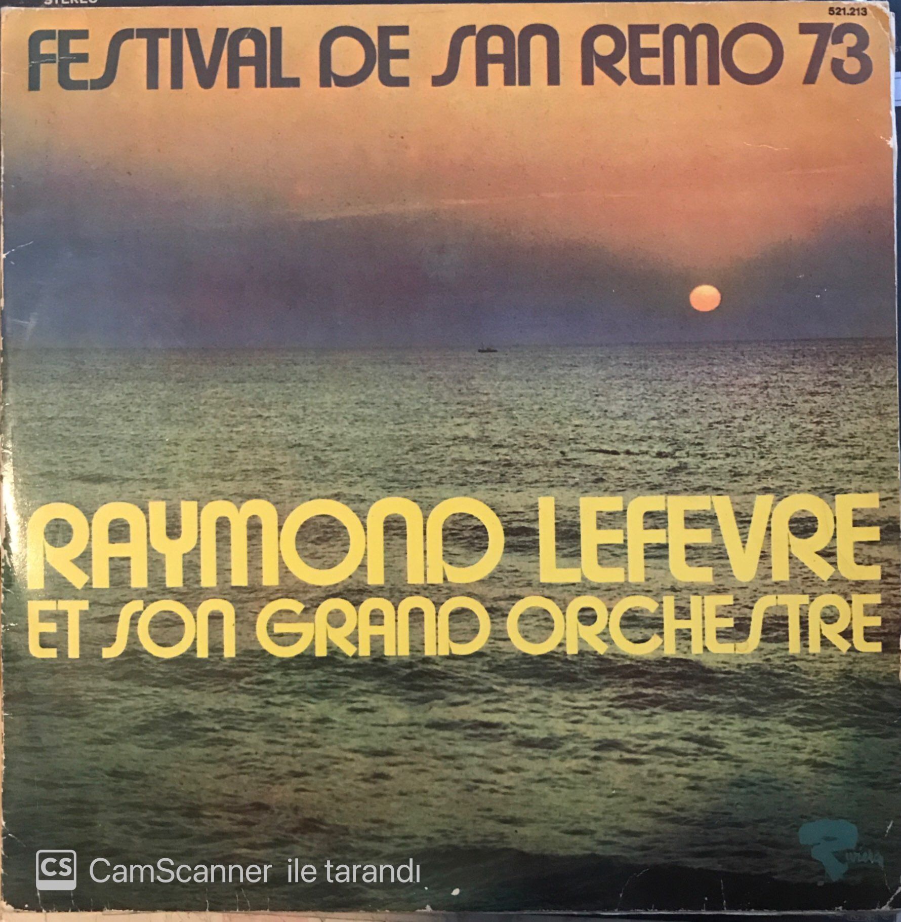Raymond Lefevre & Son Grand Orchestre Festival De San Remo '73 LP