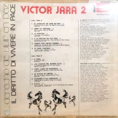 Victor Jara 2 / El Derecho De Vivir En Paz LP