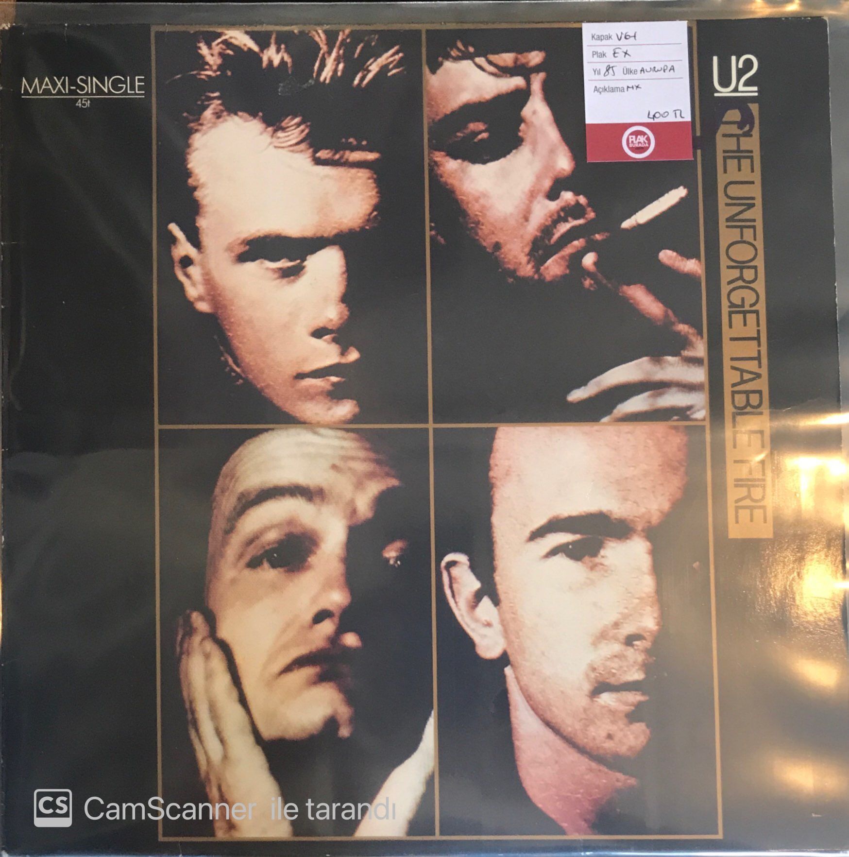 U2 - The Unforgettable Fire   12'' Maxi Single