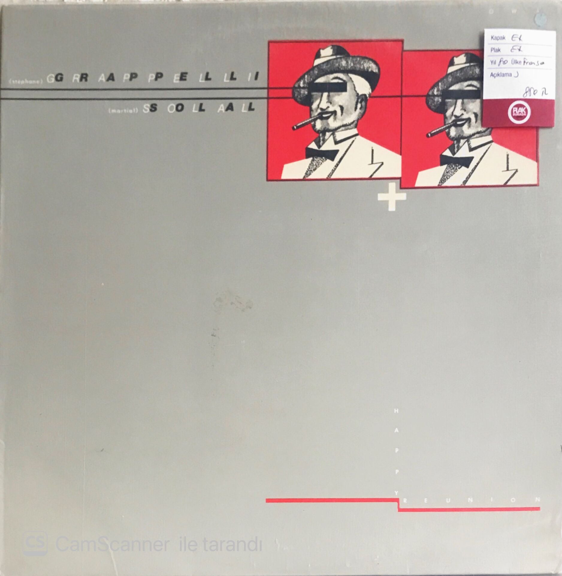 Stephane Grappelli & Martial Solal - Happy Reunion - LP