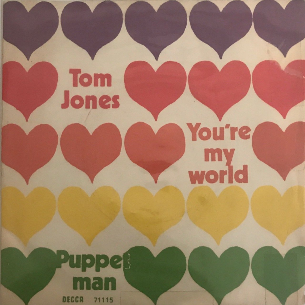 Tom Jones You're My World 45lik