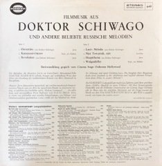Doktor Schiwago Filmmusik Aus LP