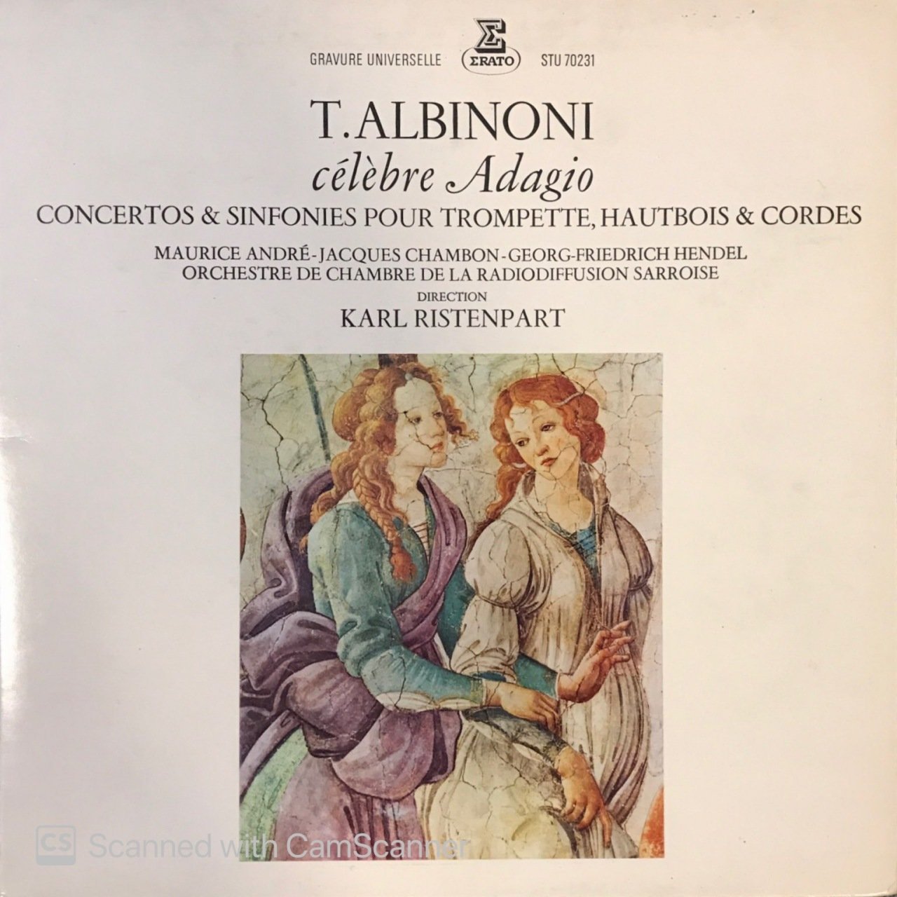 Tomaso Albinoni Celebre Adagio LP