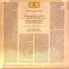 Mozart Eine kleine Nachtmusik Divertimento Kv 287 LP