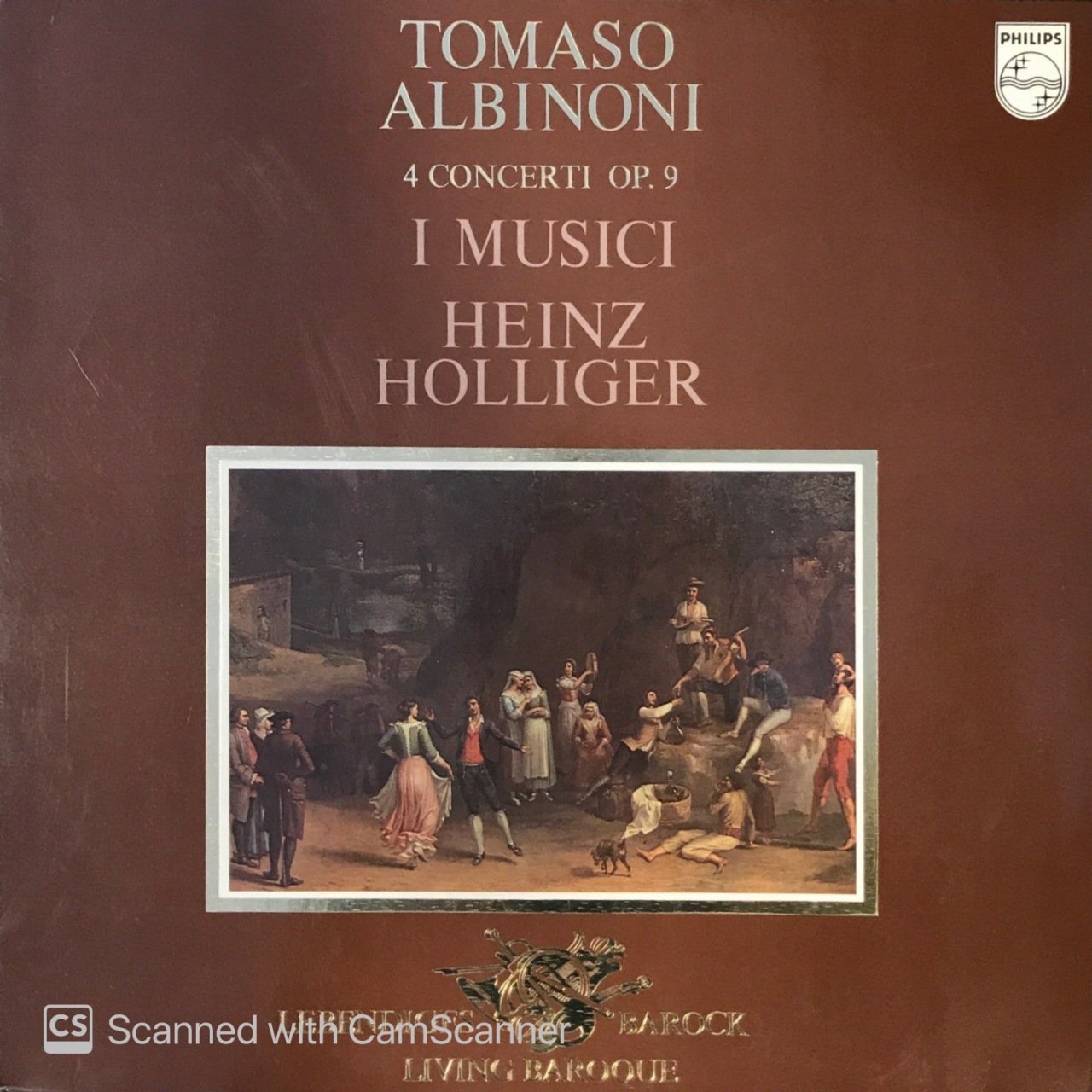 Tomaso Albinoni 4 Concerti Op.9 I Musici Heinz Holliger LP