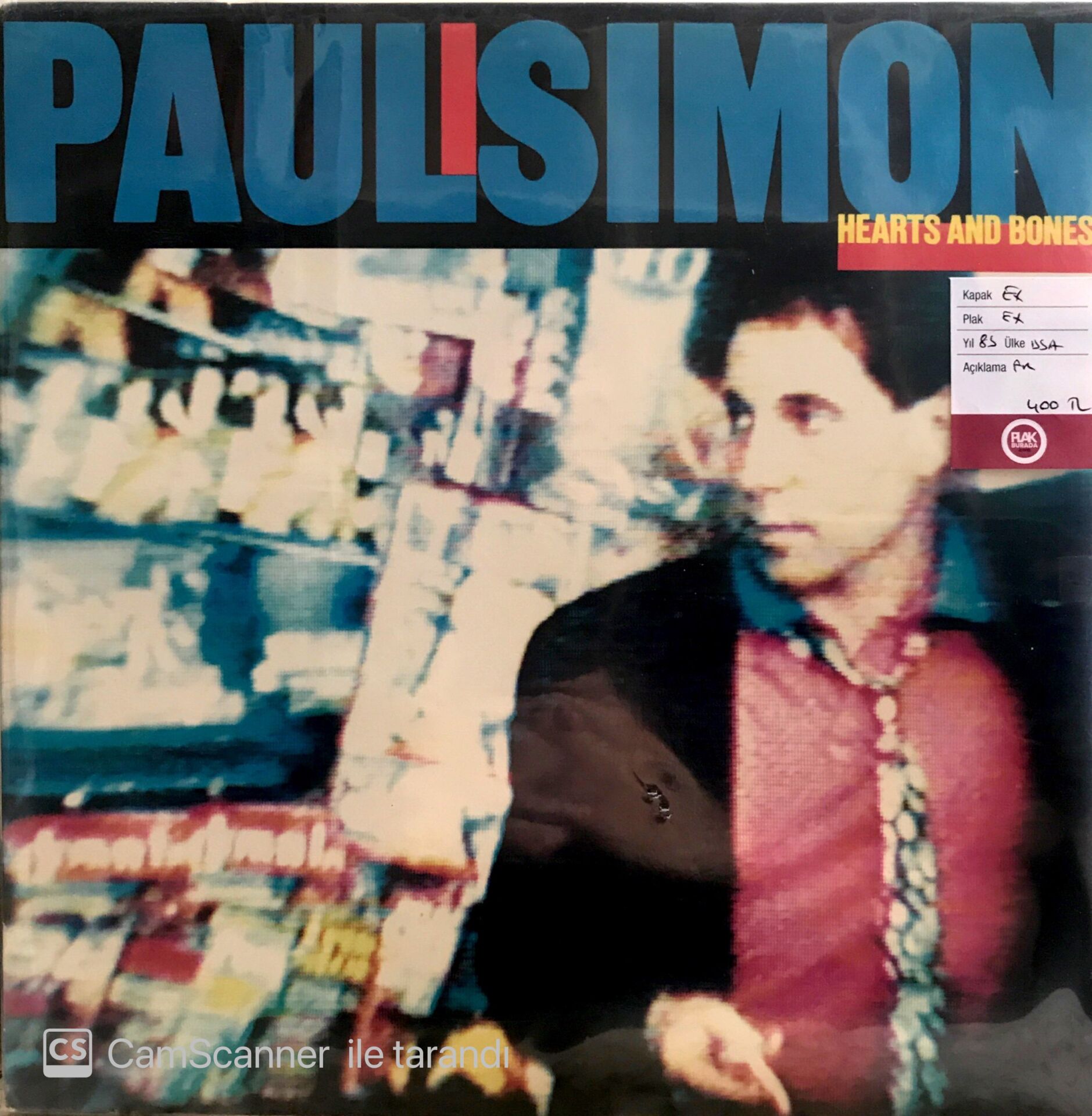 Paul Simon Hearts And Bones LP
