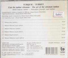 Turquie L'art Du Tanbur Ottoman -  CD