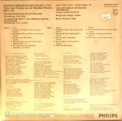 Bach Chore und Chorale LP