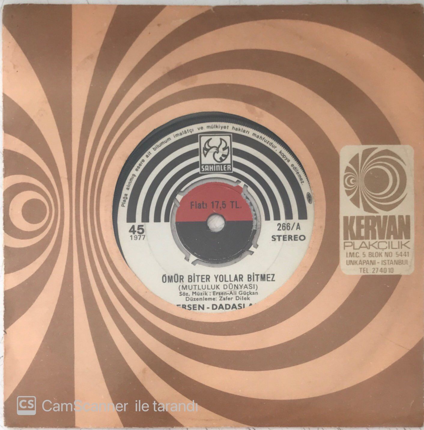 Ersen Ve Dadaşlar - Ömür Biter Yol Bitmez 45lik