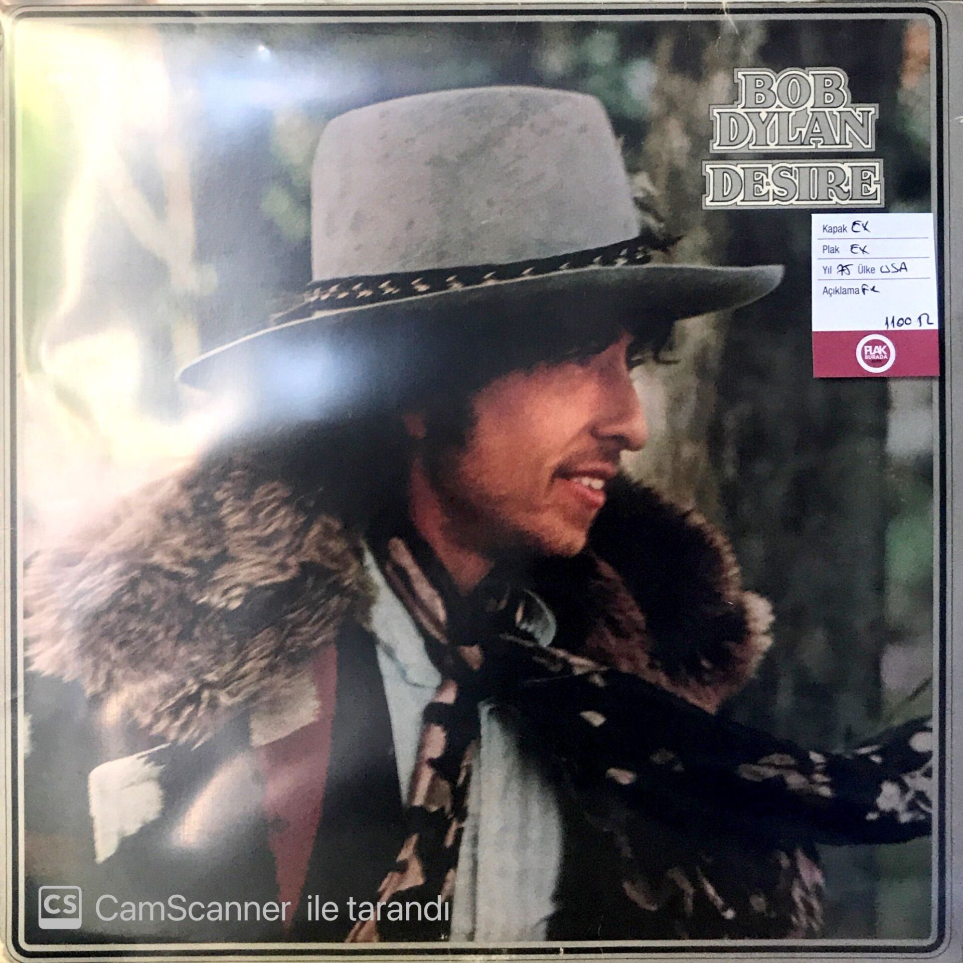 Bob Dylan Desire LP
