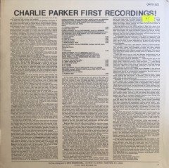 Charlie Parker First Recordings LP