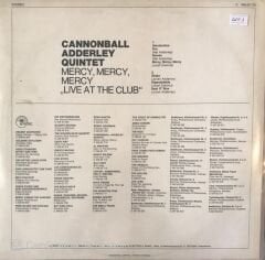 The Cannonball Adderley Quintet Mercy Mercy Mercy! Live At ''The Club'' LP