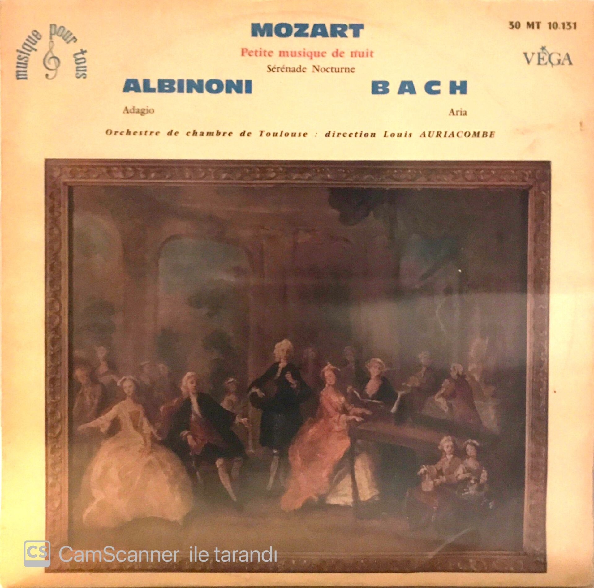 Mozart Albinoni Bach LP