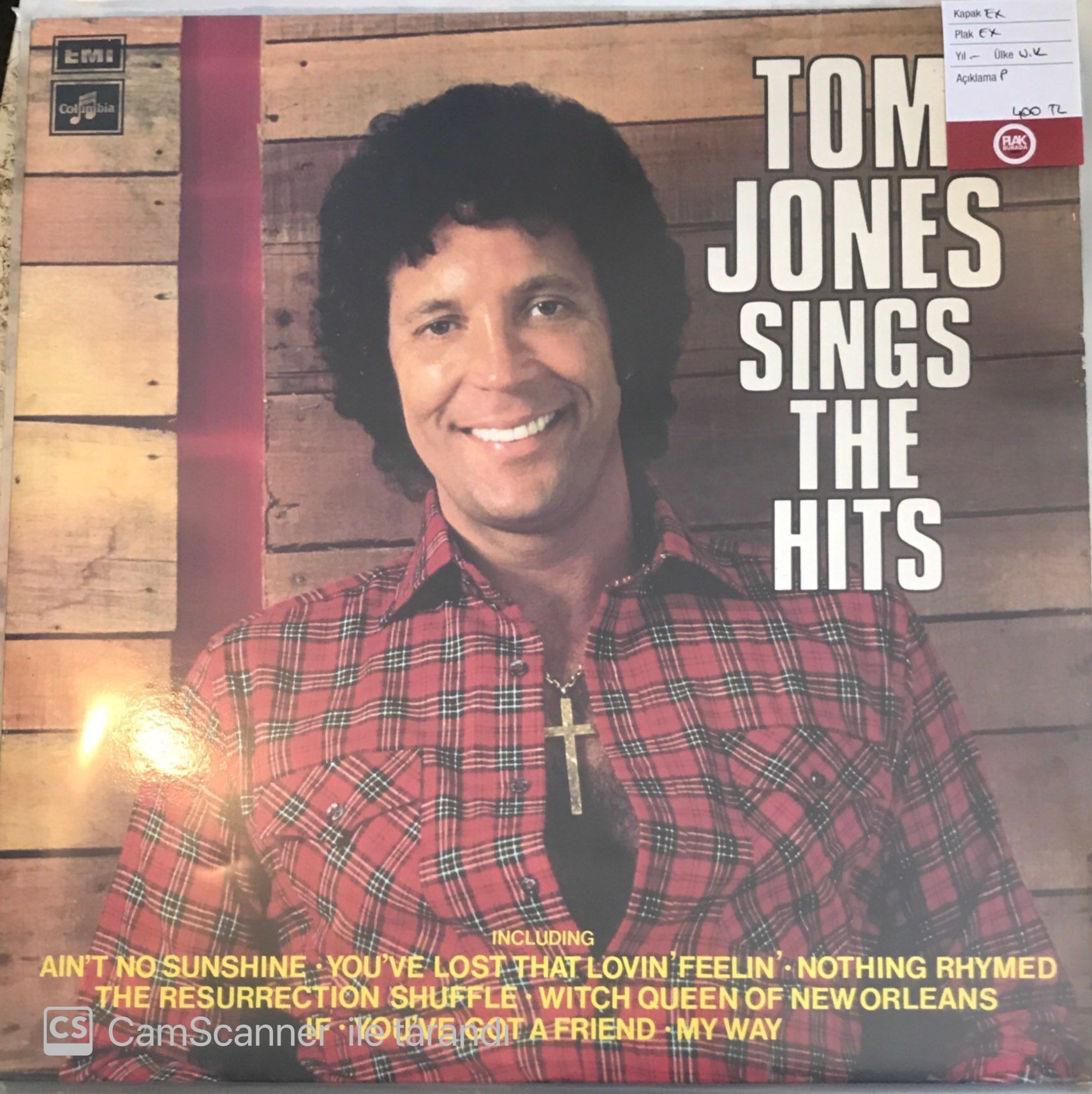 Tom Jones Sings The Hits LP