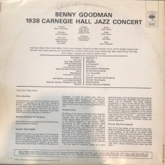 Benny Goodman The Famous 1938 Carnegie Hall Jazz Concert Double LP