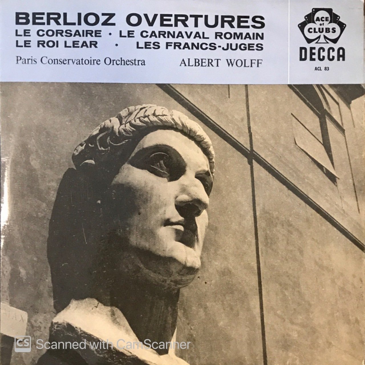 Berlioz Overtures Albert Wolff LP