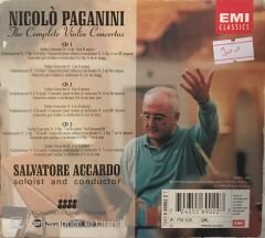 Nicolo Paganini The Complete Volin Concertos Salvatore Accardo 2 CD