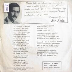 Erol Evgin - Aç Yüzünü Göreyim/Karacaoğlan Der Ki - 45'lik