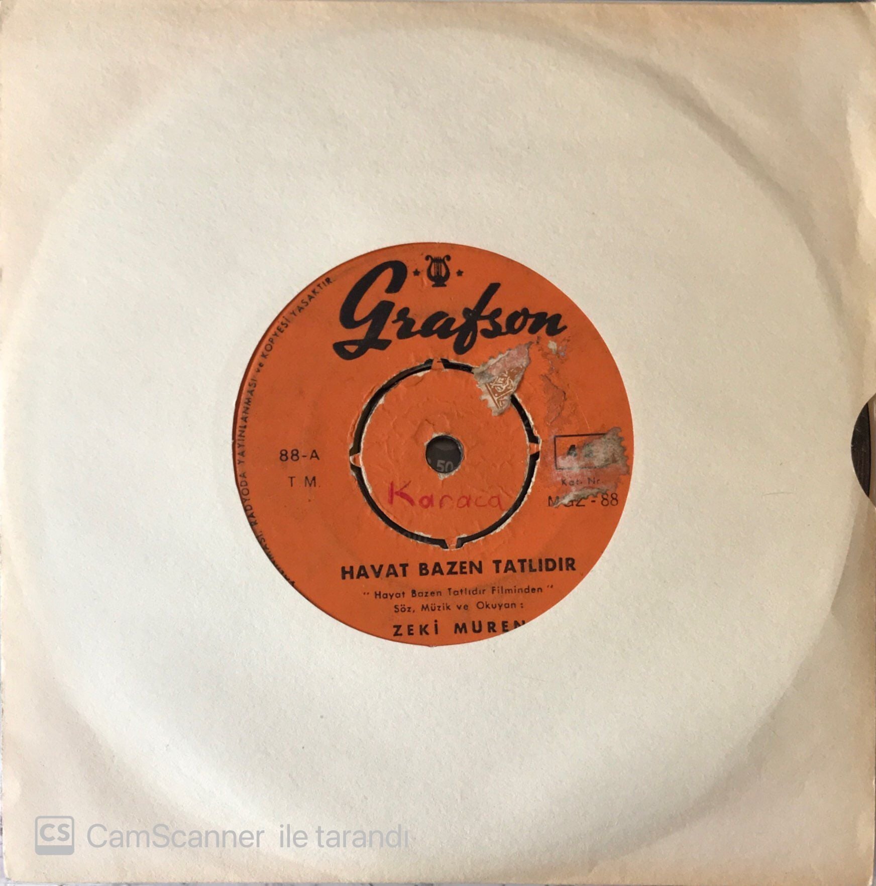 Zeki Müren - Hayat Bazen Tatlıdır 45lik