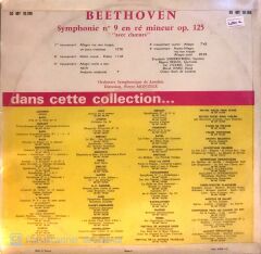 Beethoven Symphonie No 9 Pierre Monteux LP