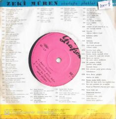 Zeki Müren : Aşkın Kanunu - Ömrümce Adım Adım - Kapat Şu Pencereni/Arım Balım Peteğim - Aşktan Da Üstün-Gökyüzünde Yalnız Gezen Yıldızlar - 45'lik
