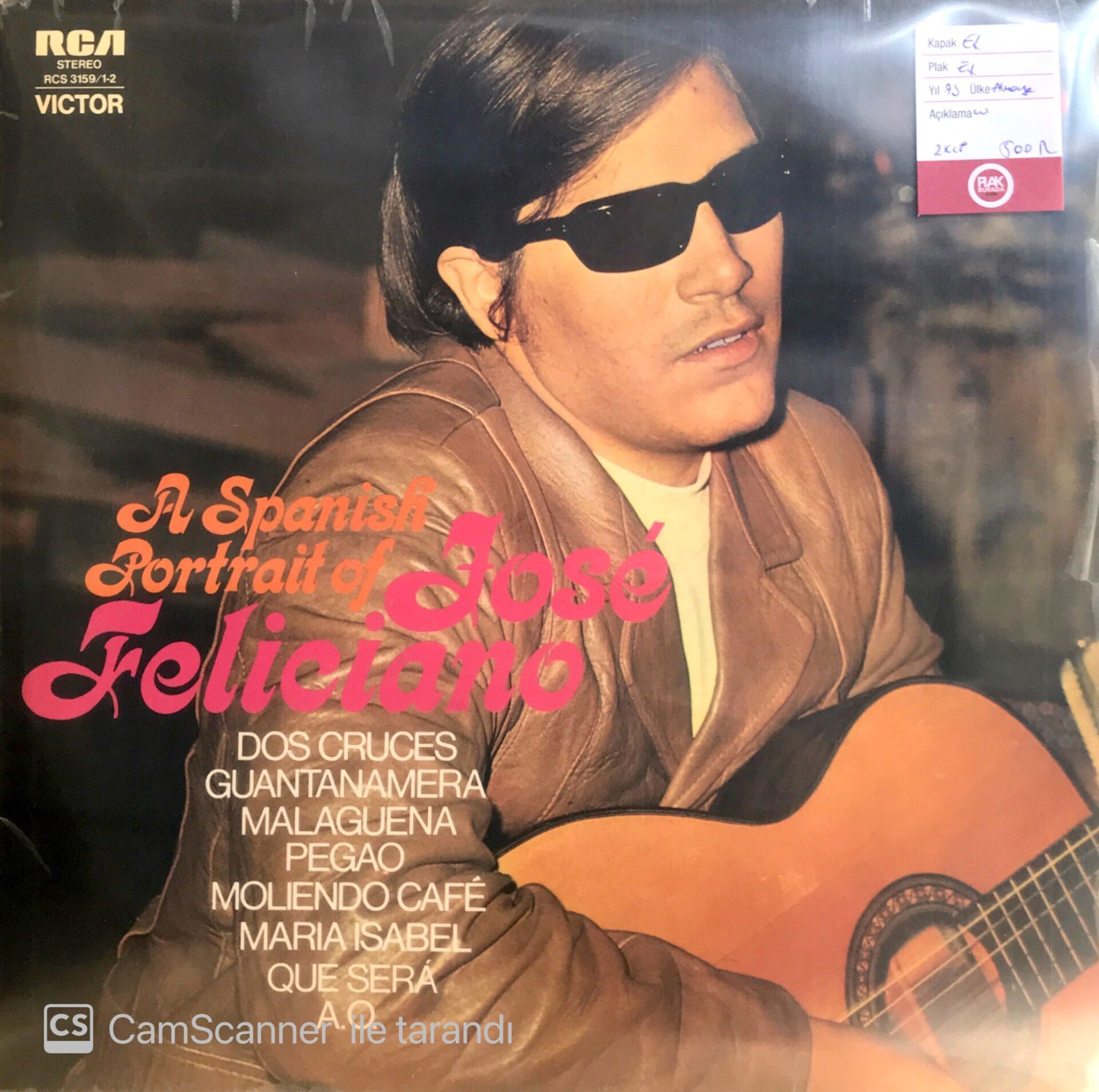 A Spanish Portrait Of Jose Feliciano Double LP