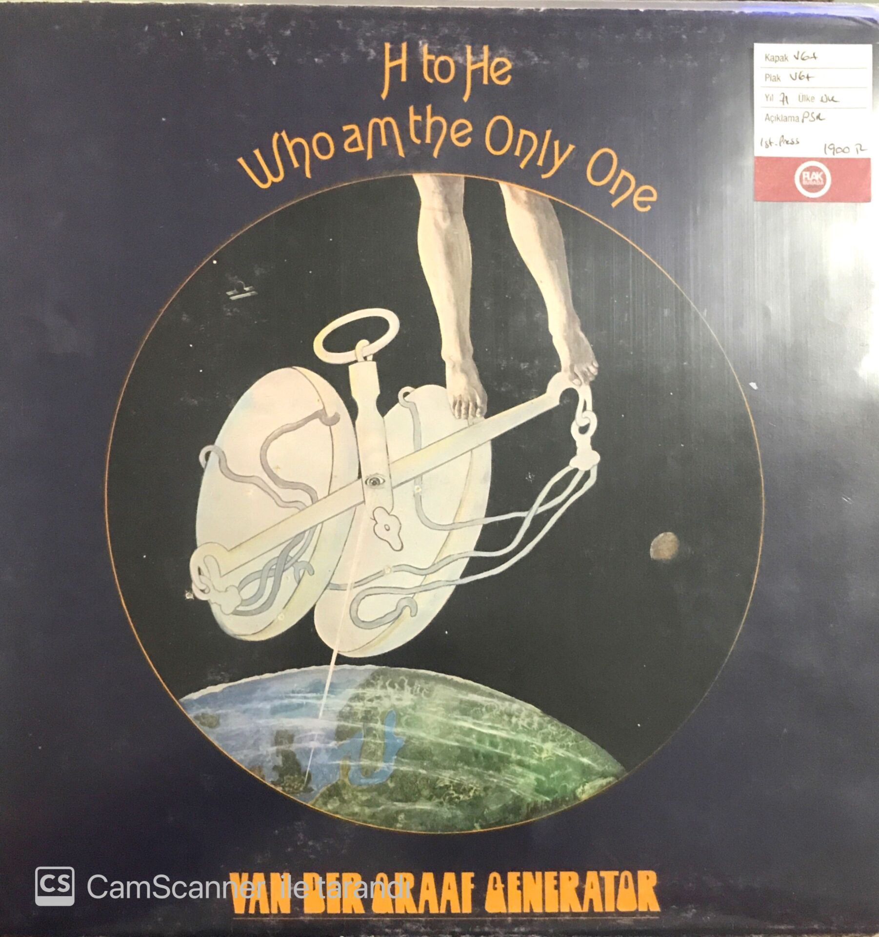 H to He Who am the Only One - Van Der Graaf Generation LP