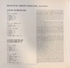 Huguette Gremy - Chauliac Louis Marchand - Louis/Nicholas Clerambault Double LP