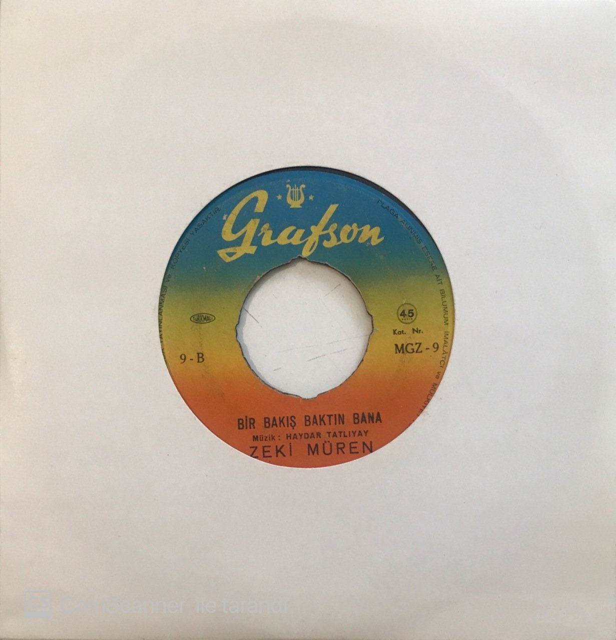 Zeki Müren Bir Bakış Baktın Bana 45lik