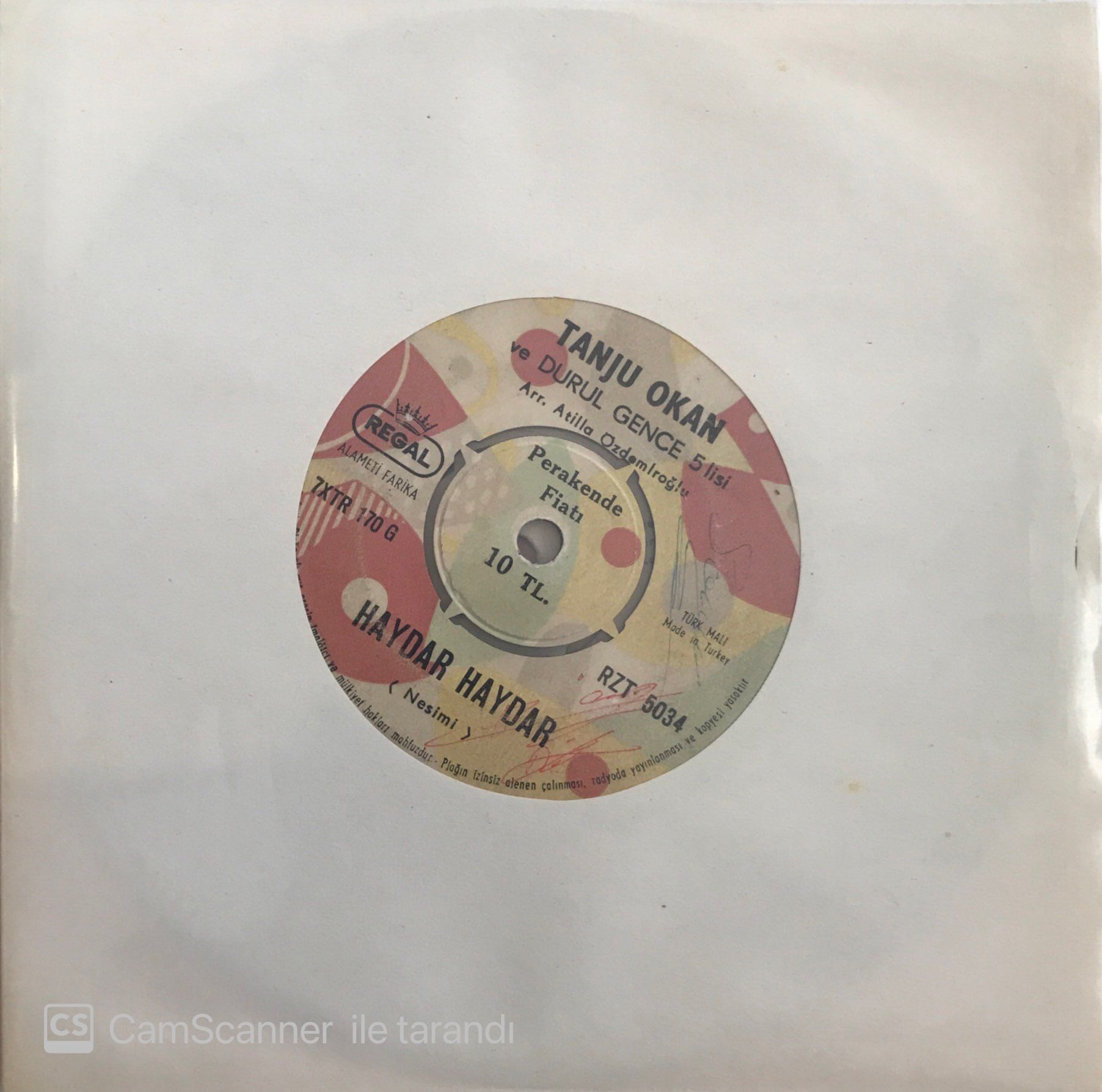 Tanju Okan - Haydar Haydar 45lik