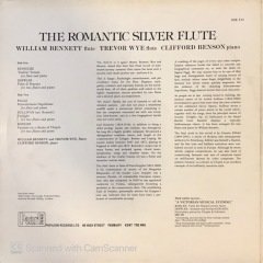 The Romantic Silver Flute William Bennett Flute Trevor Wye Flute Clifford Benson Piano LP