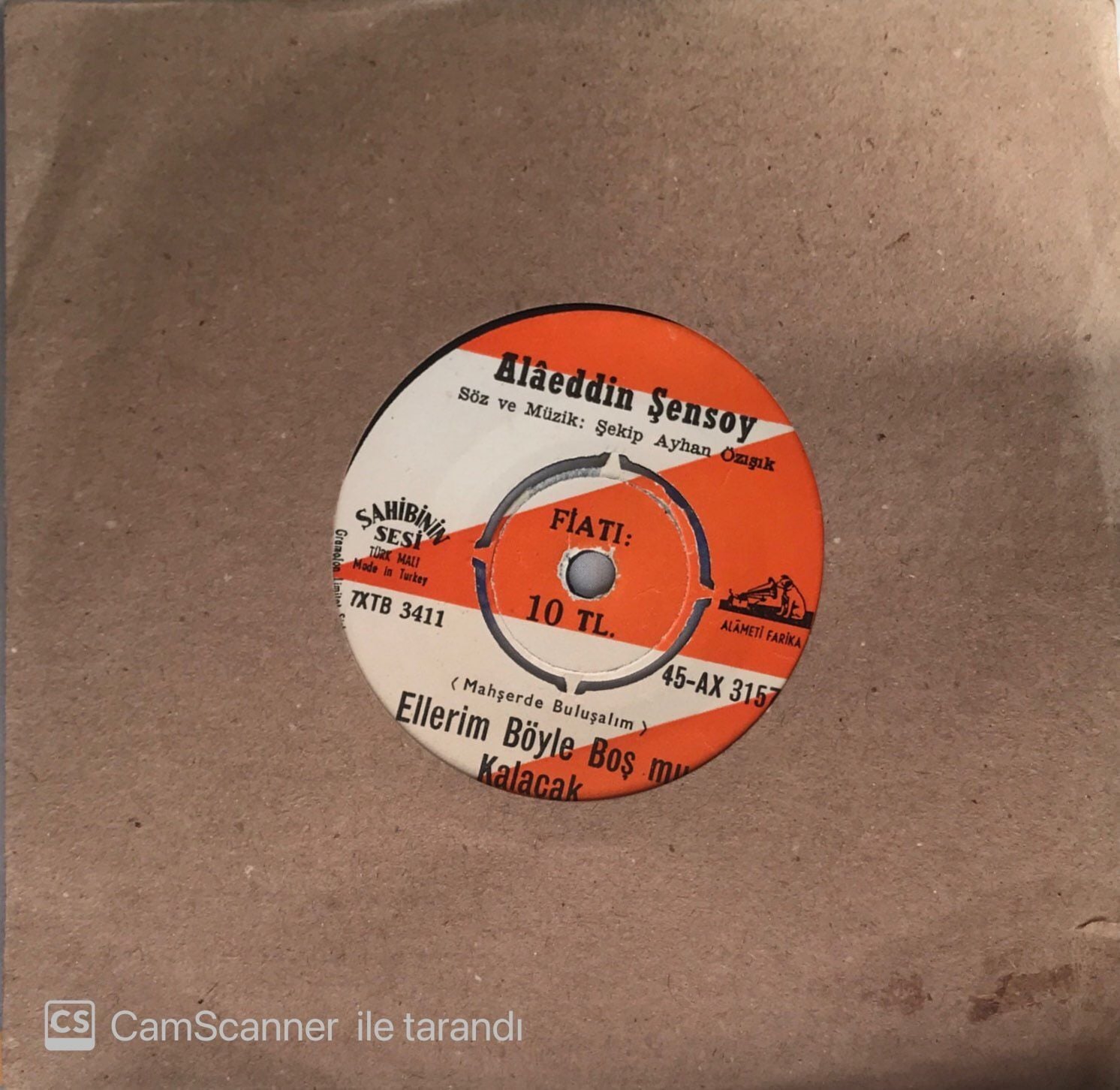Alaeddin Şensoy - Ellerim Böyle Boş Mu Kalacak 45lik