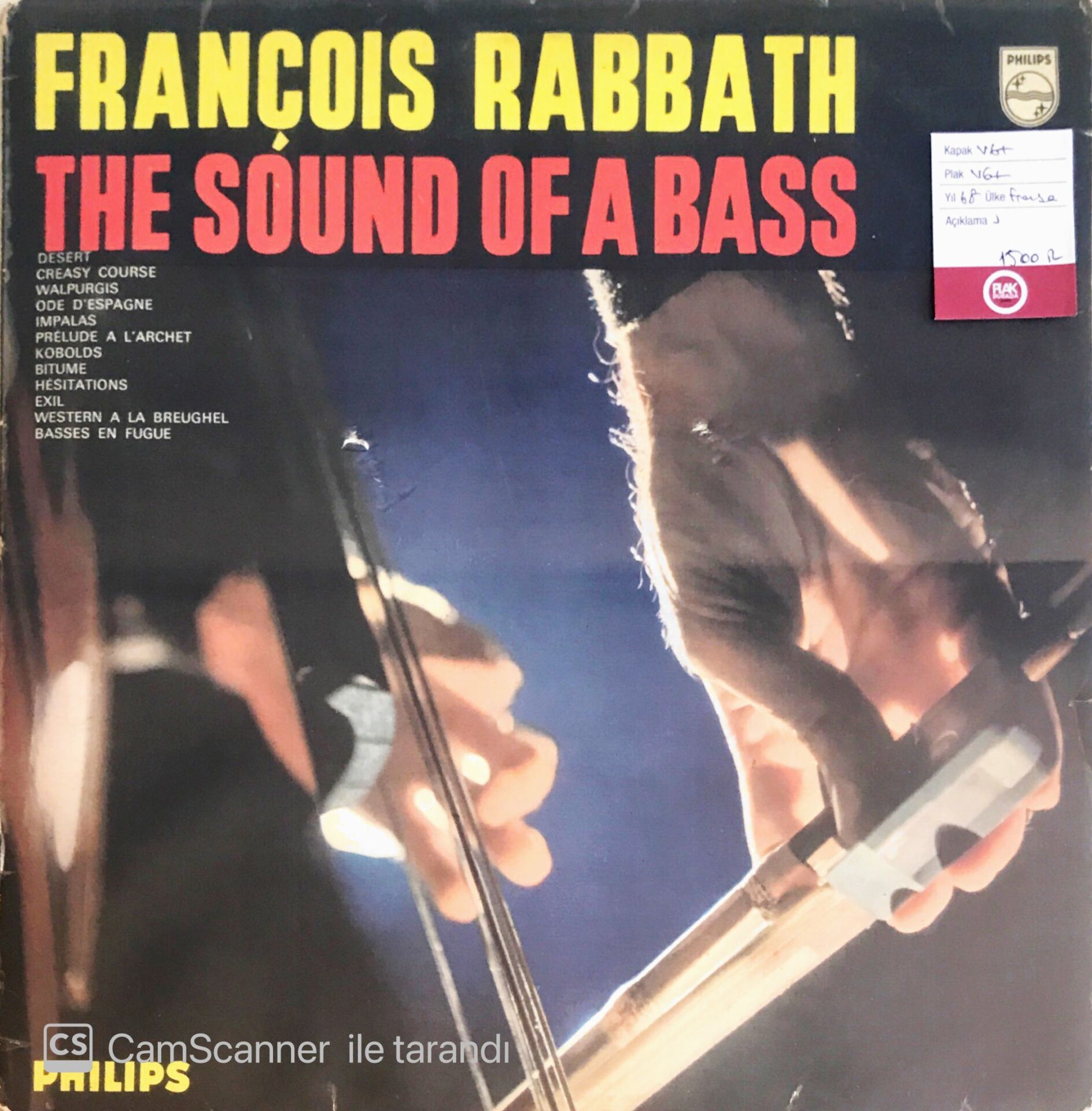François Rabbath - The Sound Of A Bass - LP