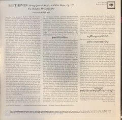 Beethoven Quartet No.12 In E-Flat Major Op.127 The Budapest String Quartet LP