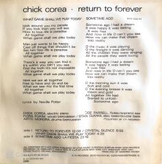 Chick Corea - Return To Forever - LP
