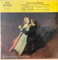 Mendelssohn Concerto For Violin & Orchestra J. Strauss Emperor Waltz LP