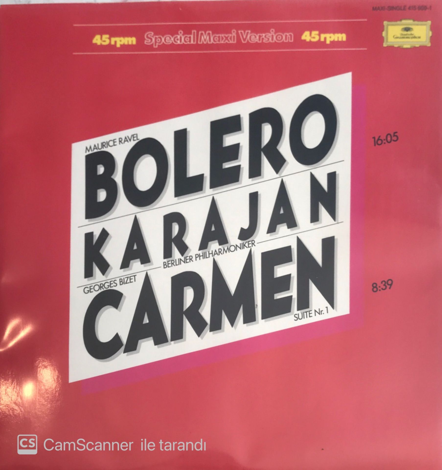 Bolero Karajan Carmen MAXI