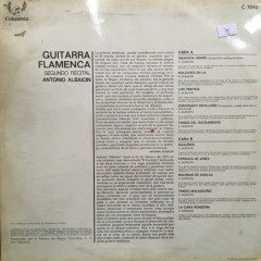 Antonio Albaicin Guitarra Flamenca Segundo  Recital  LP