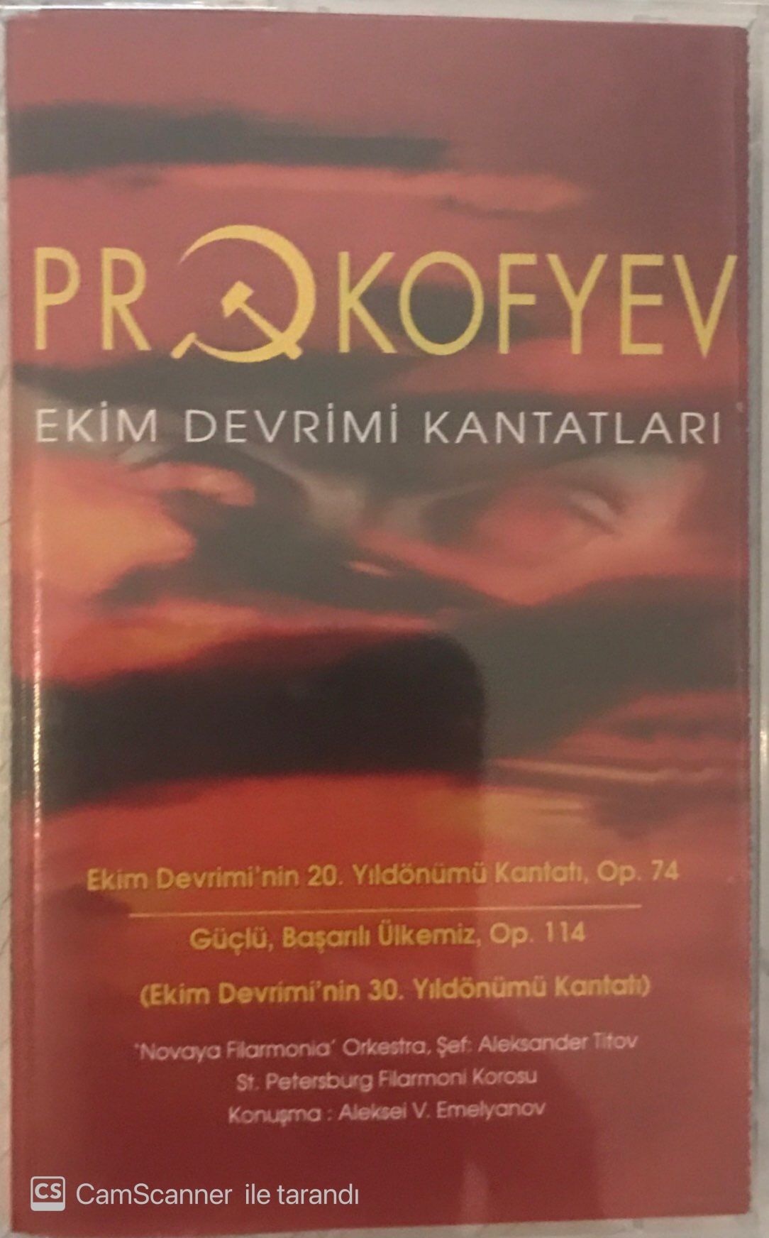 Prokofyev Ekim Devrimi Kantatları KASET