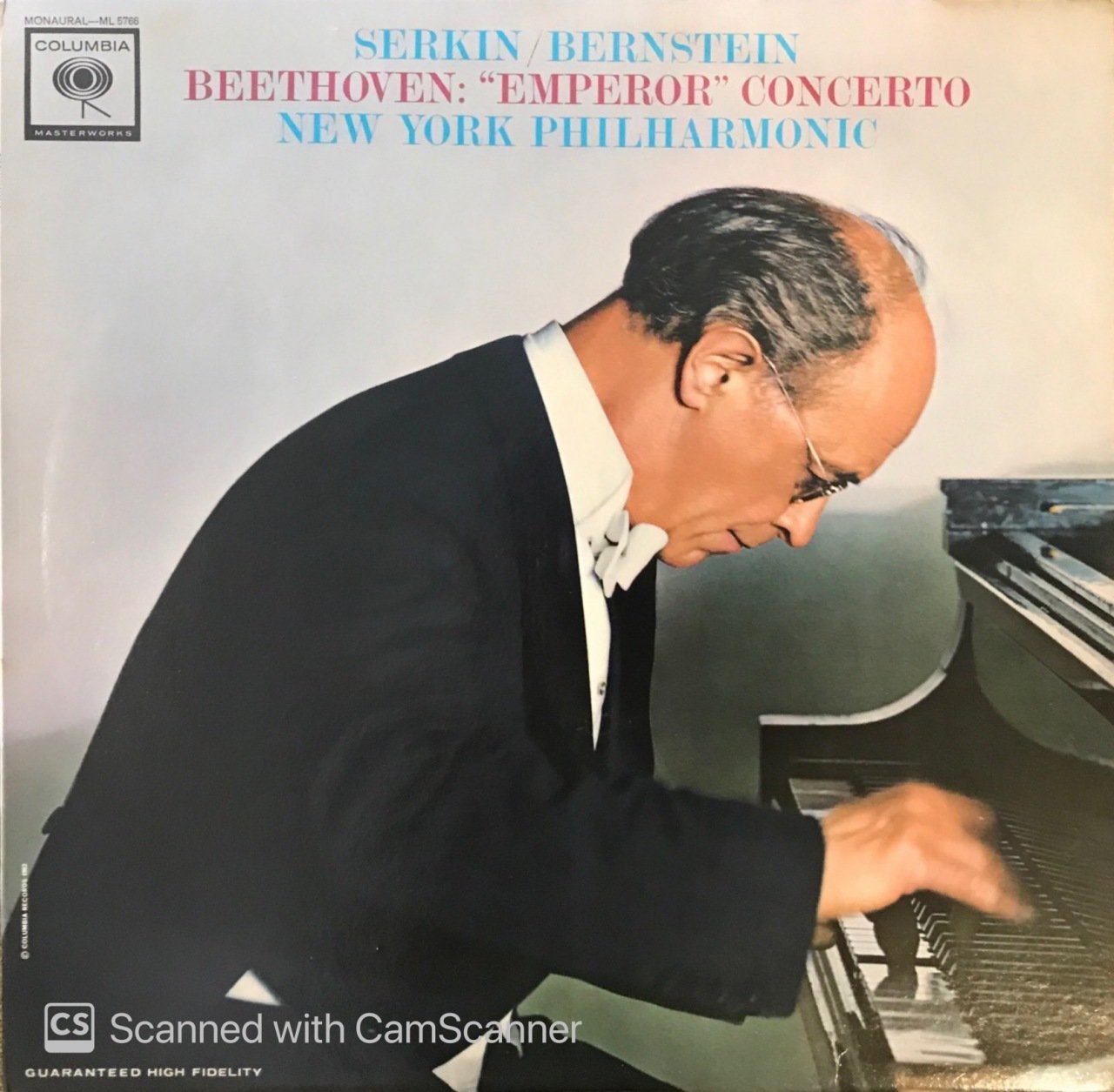Serkin / Bernstein Beethoven ''Emperor'' Concerto New York Philharmonic LP