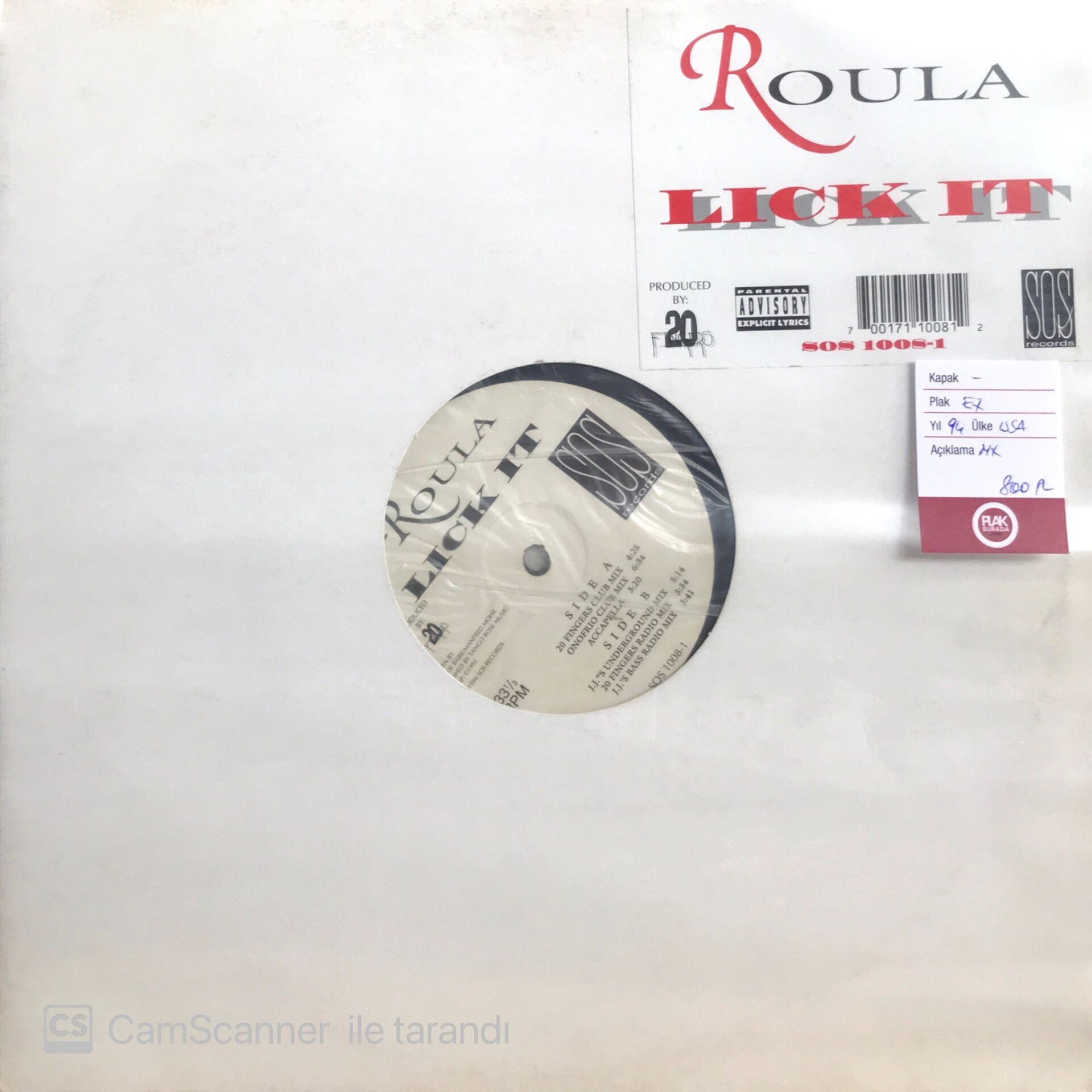 Roula / Lick It LP Maxi Single