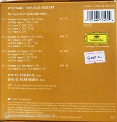 Mozart - The Violin Sonatas Itzhak Perlman Daniel Barenboim - 4 CD