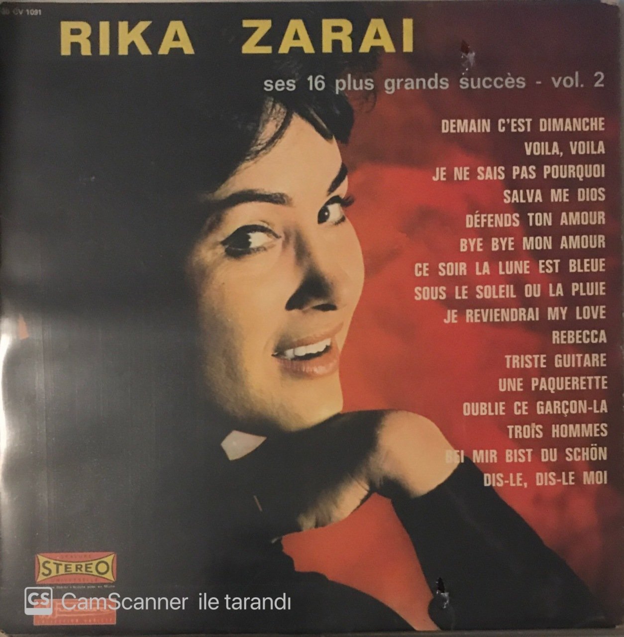 Rika Zarai Ses 16 Plus Grands Succes Vol. 2 LP