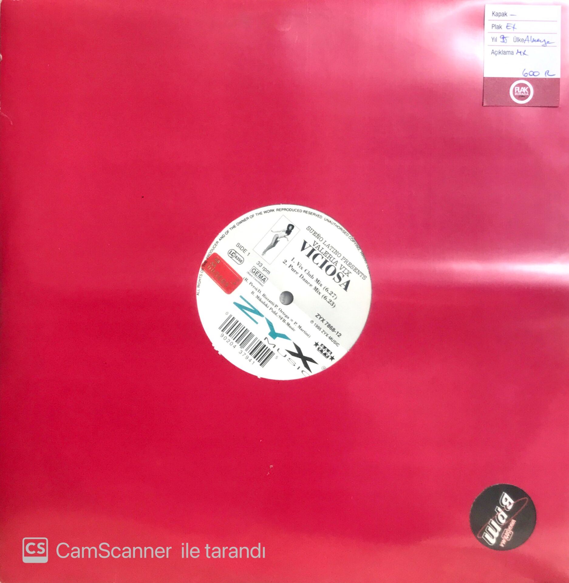 Sueno Latino Presents Valeria Vix / Viciosa LP Maxi Single