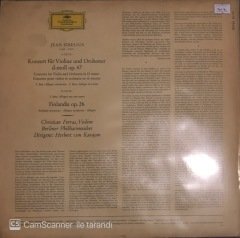 Jean Sibelius Violinkozert Finlandia Berliner Philharmoniker Christian Ferras Herbert Von Karajan LP