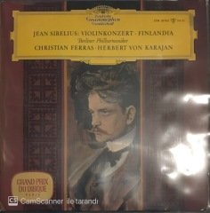 Jean Sibelius Violinkozert Finlandia Berliner Philharmoniker Christian Ferras Herbert Von Karajan LP