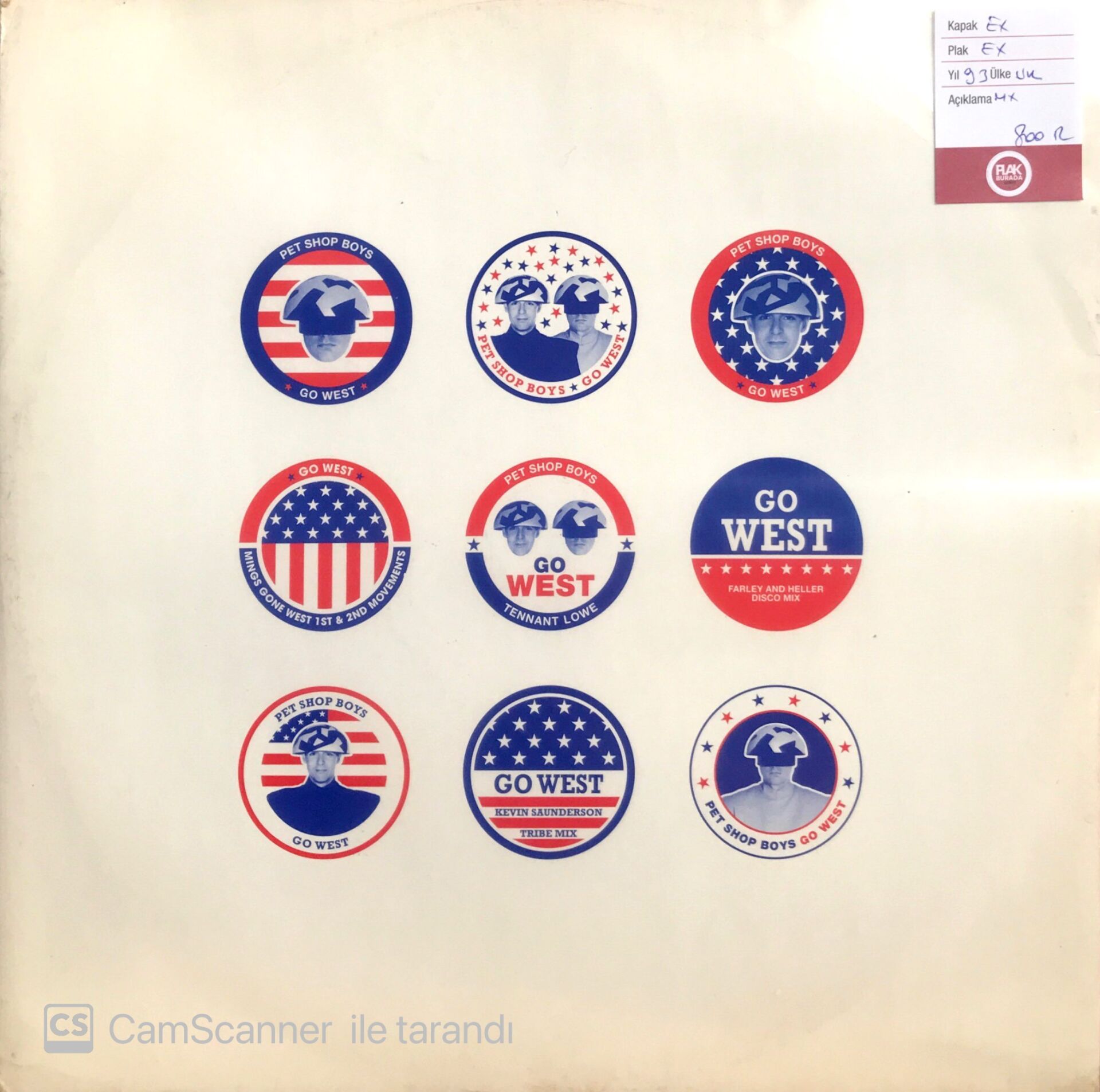 Pet Shop Boys / Go West LP Maxi Single