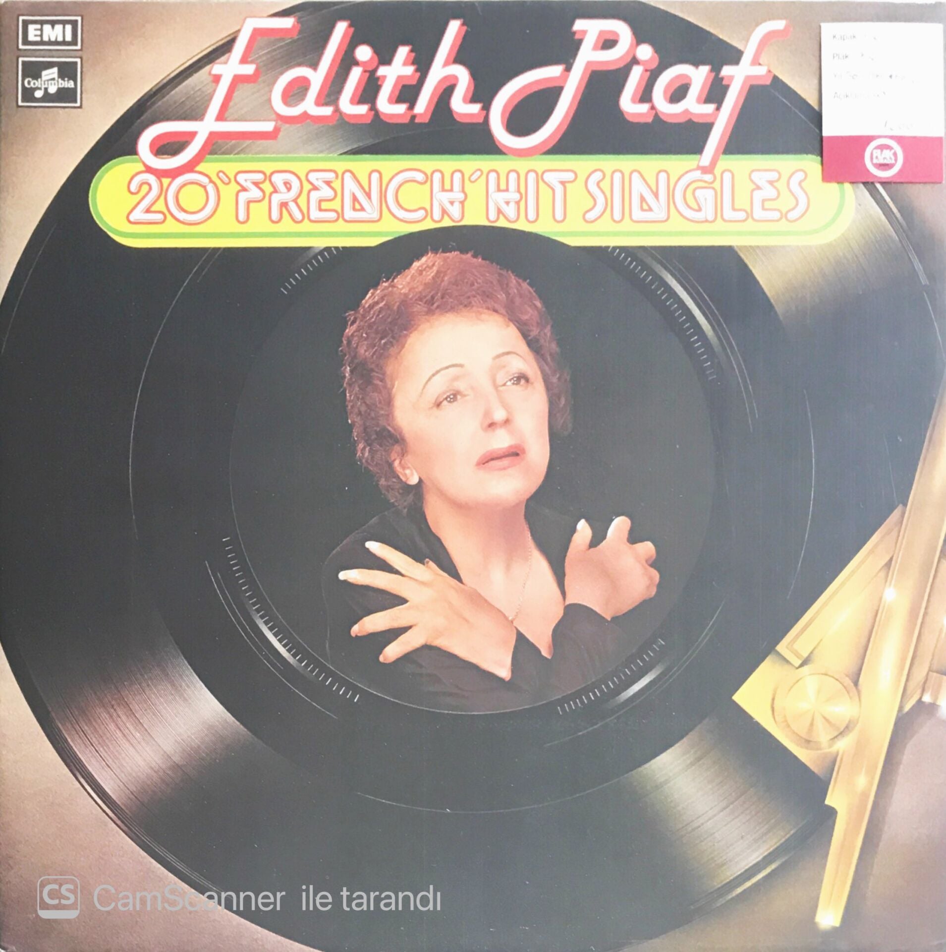 Edith Piaf - 20 French Hit Singles - LP