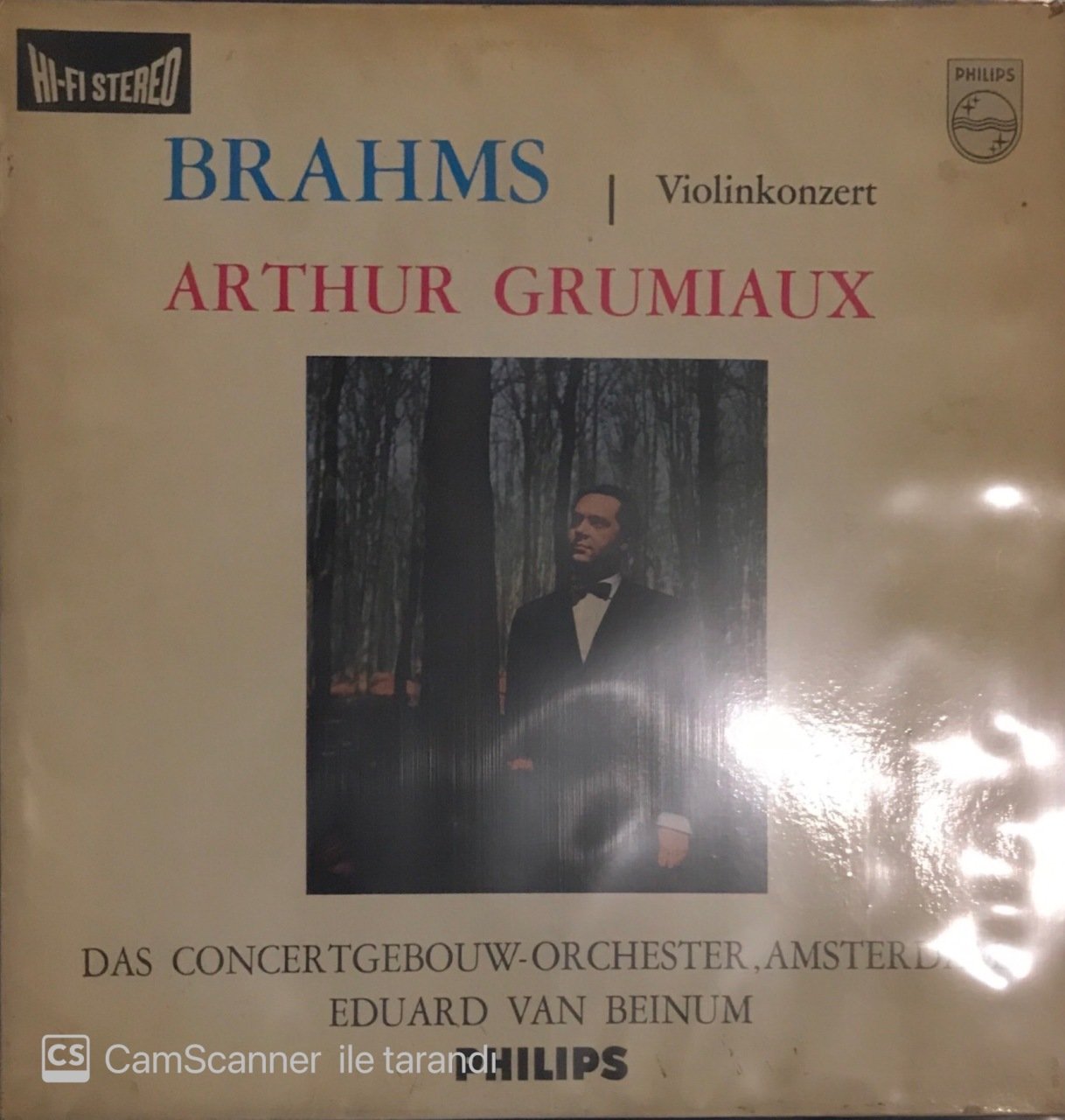 Brahms Arthur Grumiaux Violinkozert LP