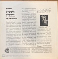 Beethoven Symphony No.1 In C Major Op.21 - Symphony No.8 In F Major Op.93 LP